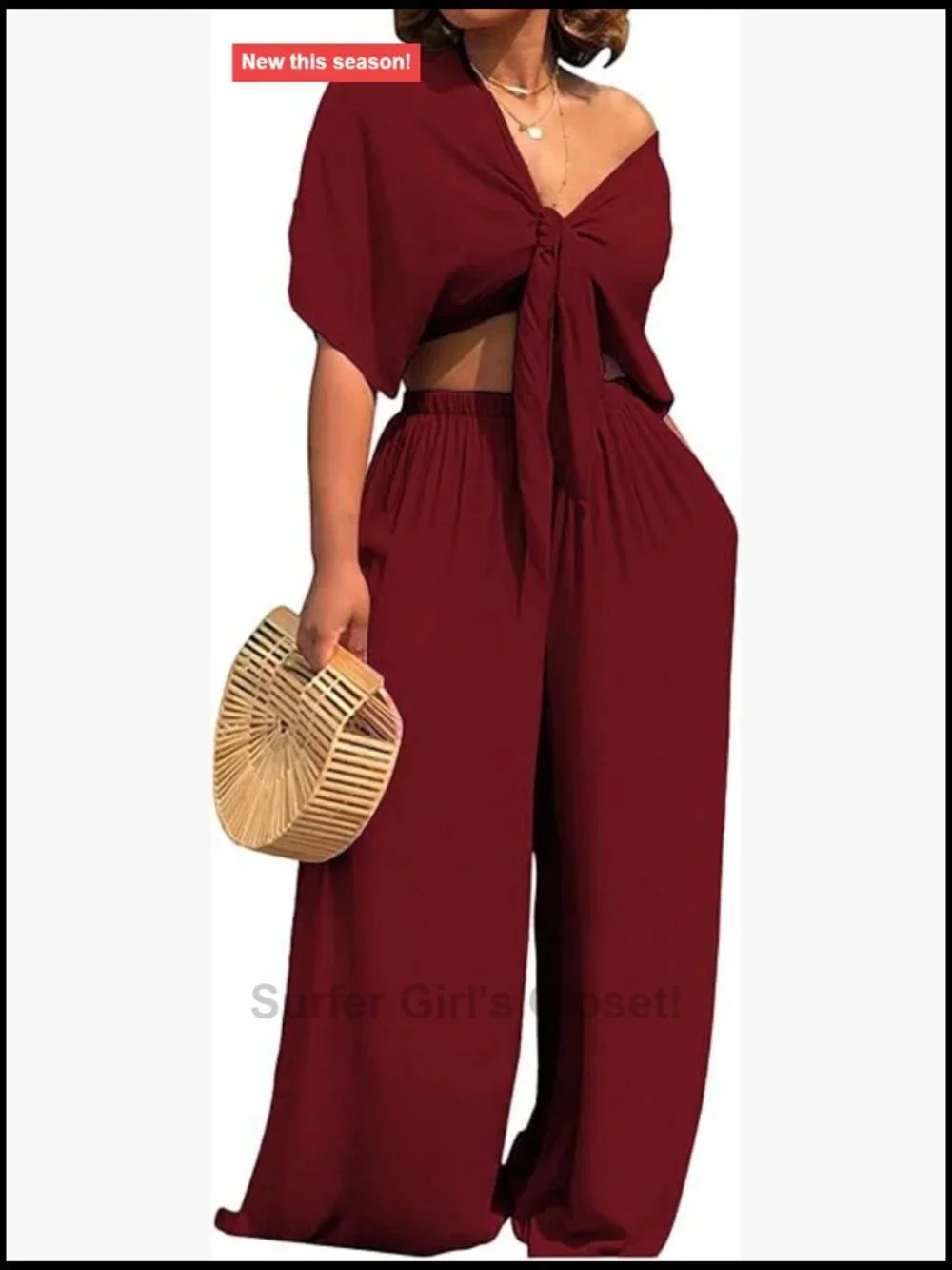 Women's 2 Piece Tracksuit Long Sleeve Ribbed Crop Top Set
